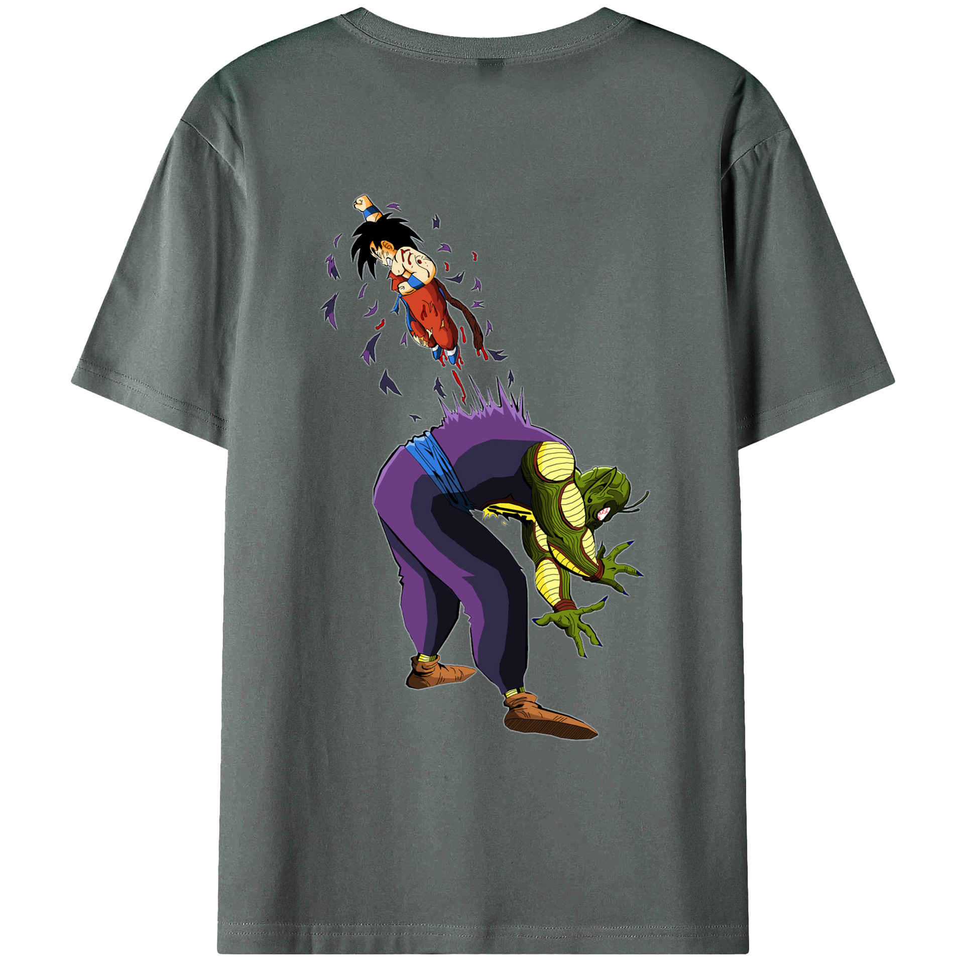 （画像用） ドラゴンボール DRAGON BALL 綿100％ メンズ半袖Tシャツ（バックプリント） 通気性